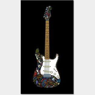 Eric’s Strato Guitar in Full Colour Posters and Art